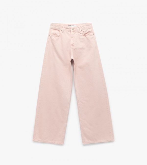 Washed Wide Leg Jeans