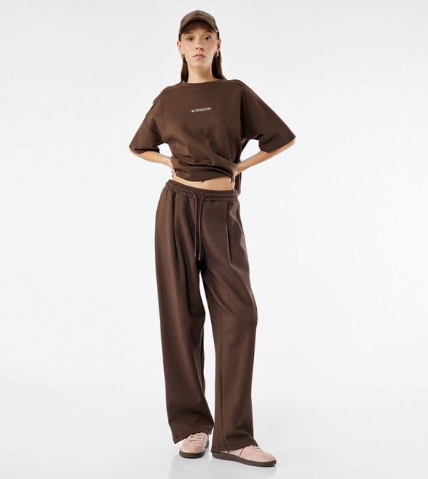 Drawstring Waist Sweatpants
