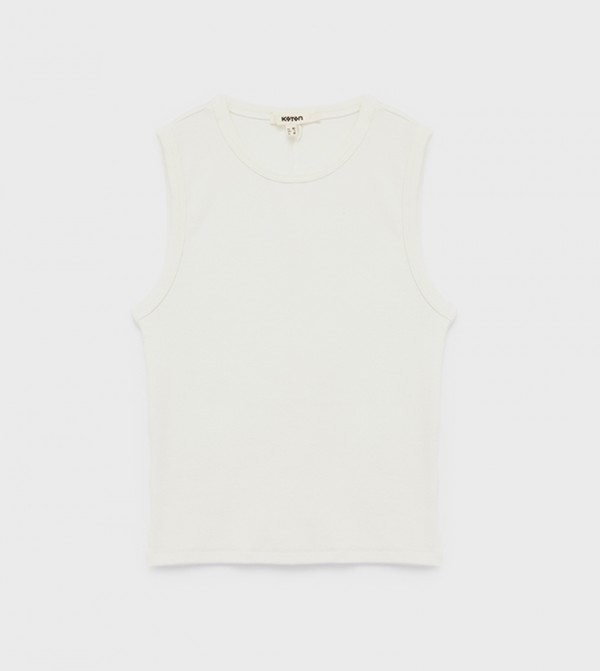 Solid Crew Neck Tank Top
