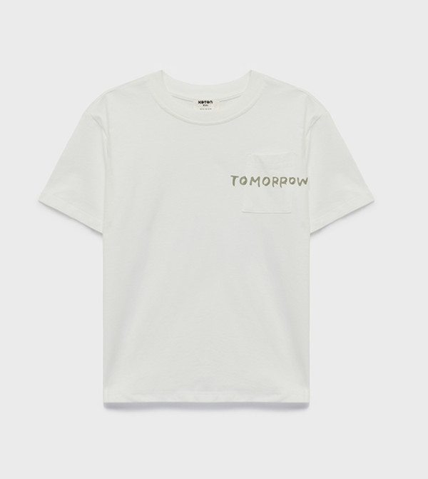 Printed Cotton Crew Neck T-Shirt