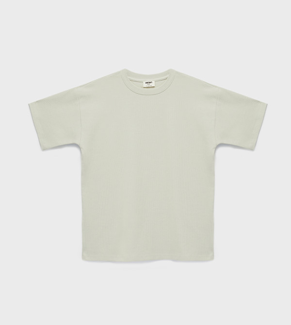Solid Cotton Crew Neck T-Shirt