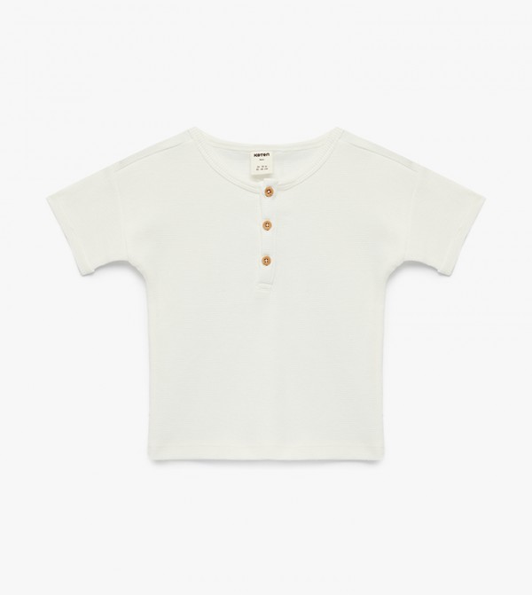 Textured Short Sleeves T-Shirt