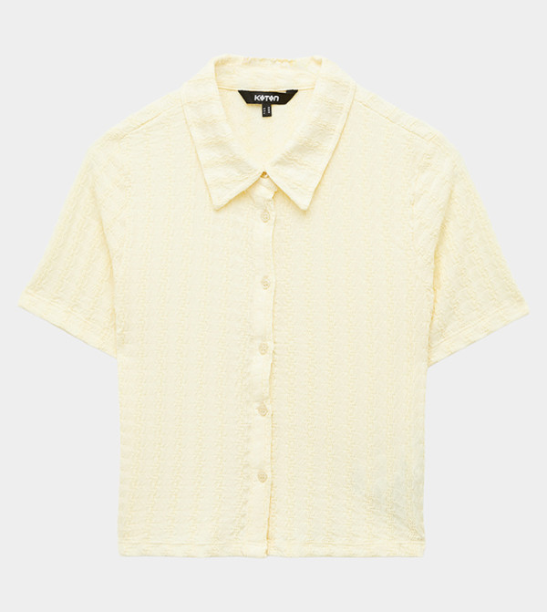 Textured Short Sleeves Shirt