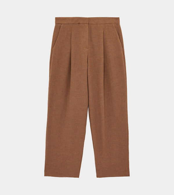 High Waist Carrot Fit Trousers