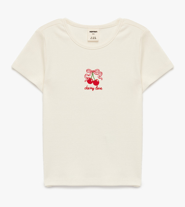 Embroidered Short Sleeves T-Shirt