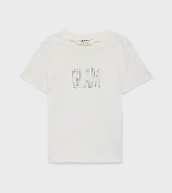 Printed Crew Neck Cotton T-Shirt