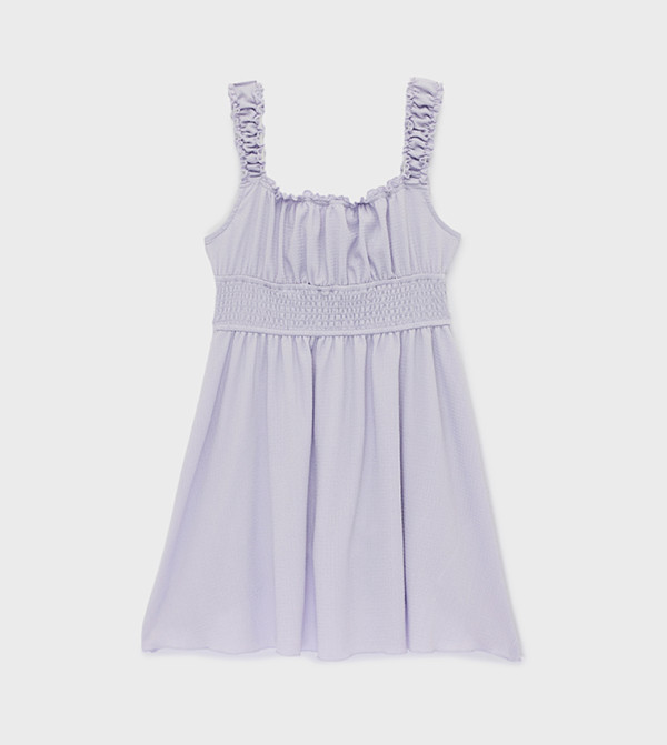 Textured Scoop Neck Sleeveless Dress