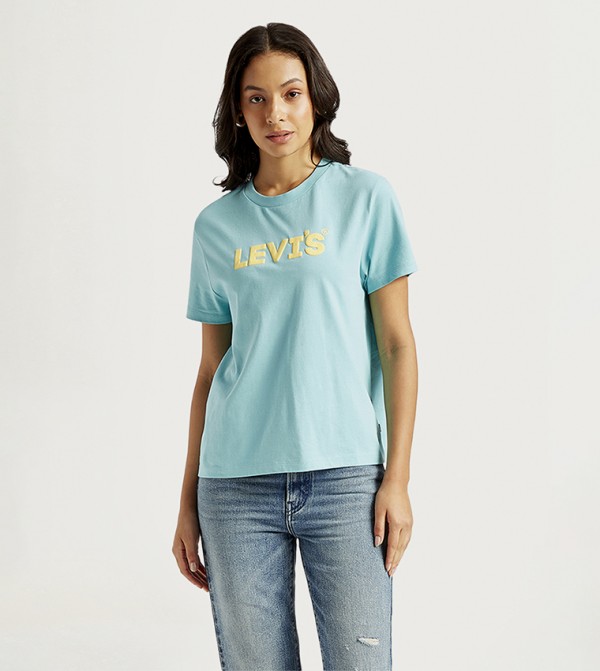Logo Printed Crew Neck T-Shirt