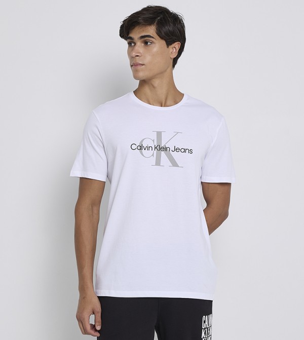 Monogram Printed Crew Neck T-Shirt