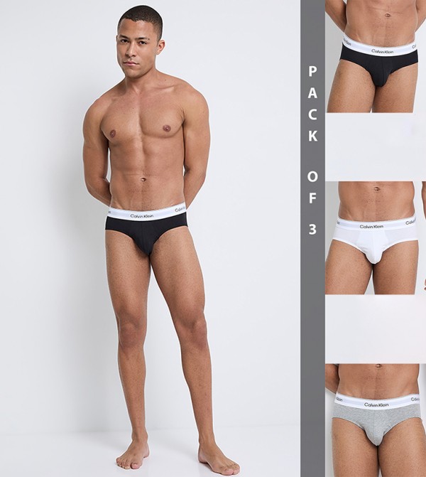 Pack of 3 Logo Waistband Briefs