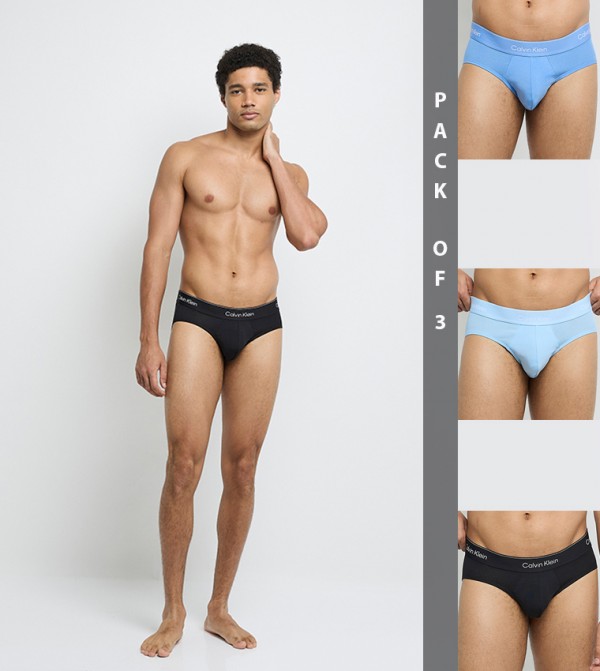 3-Pack Logo Waistband Briefs