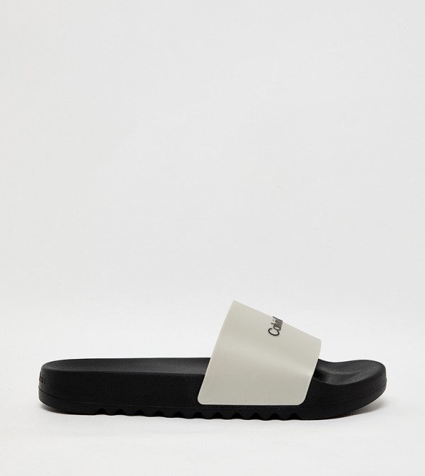 Logo Printed Open Toe Pool Slides