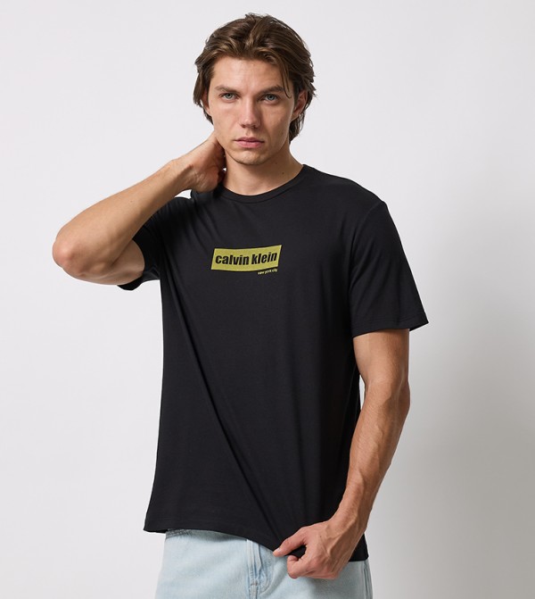 Logo Printed Crew Neck T-Shirt