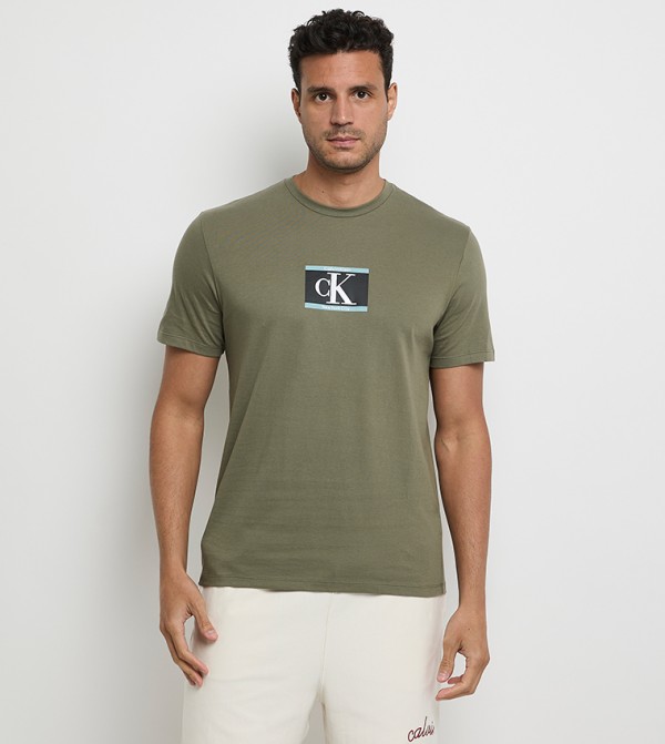 Monogram Printed Crew Neck T-Shirt