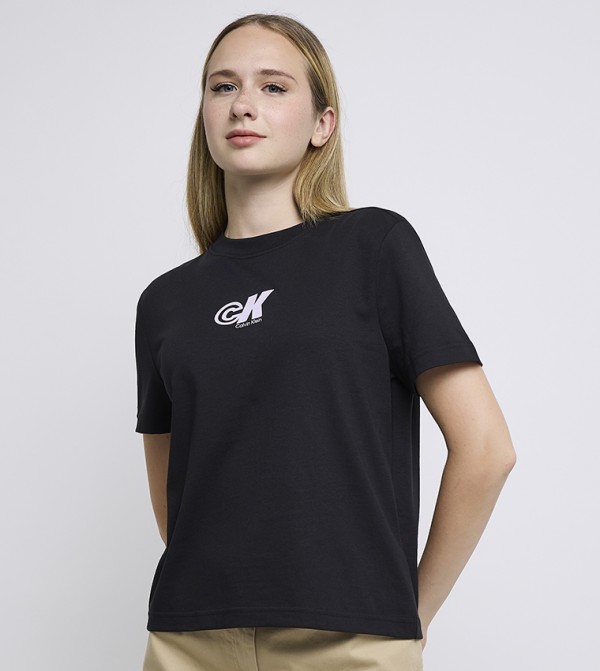 Logo Printed Crew Neck T-Shirt