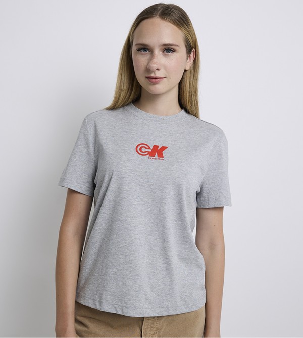 Logo Printed Crew Neck T-Shirt
