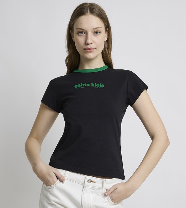 Logo Embroidered Short Sleeves T-Shirt