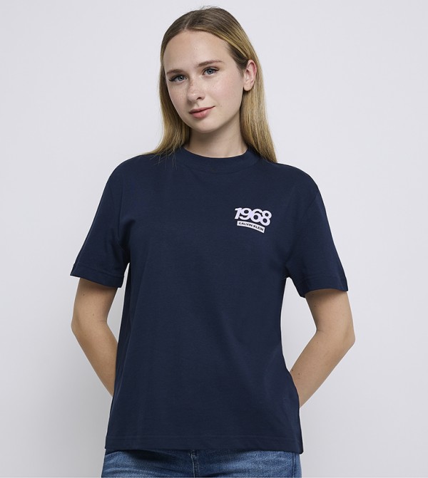 Logo Printed Crew Neck T-Shirt