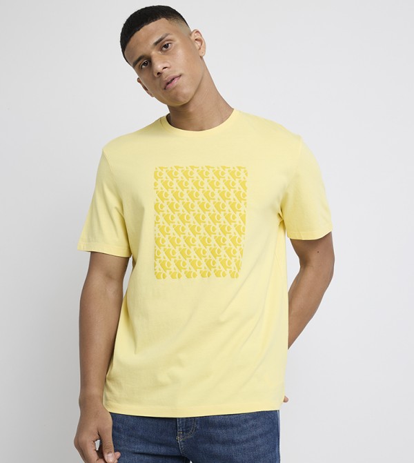 Monogram Printed Crew Neck T-Shirt