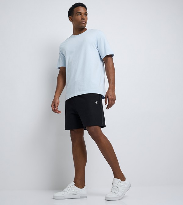 Monogram Embroidered Terry Shorts