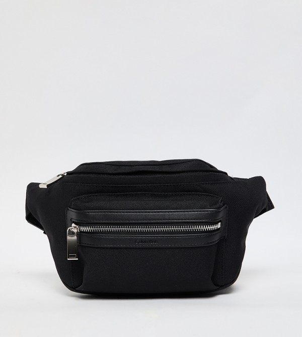 Logo Detail Zippered Waist Bag