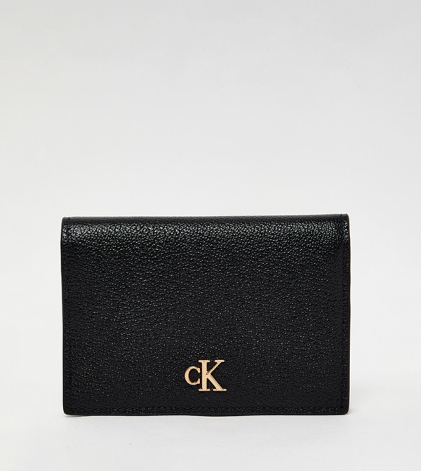 Monogram Snap-Button Closure Cardholder