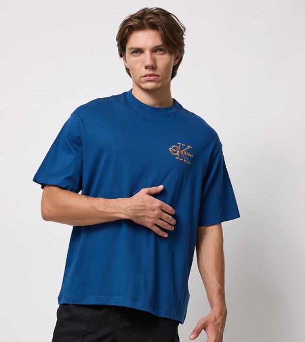 Logo Printed Crew Neck T-Shirt