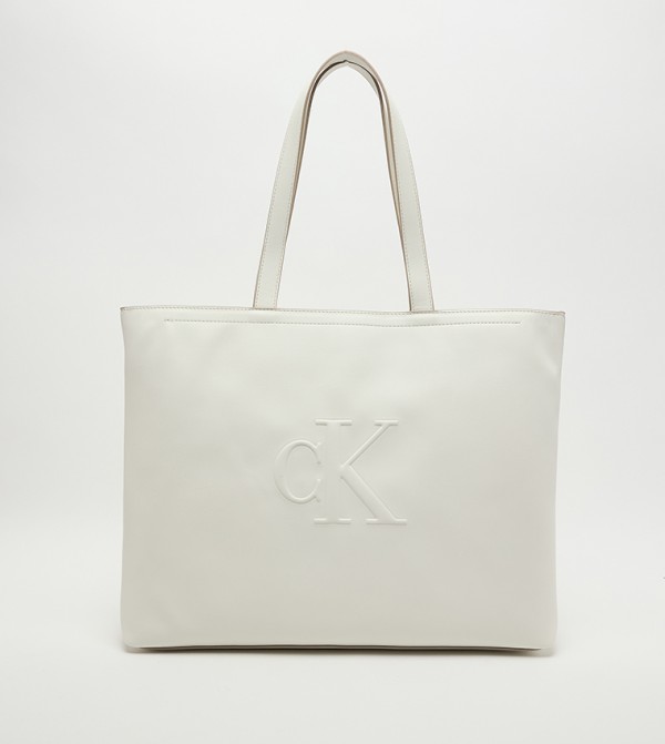 Monogram Embossed Tote Bag