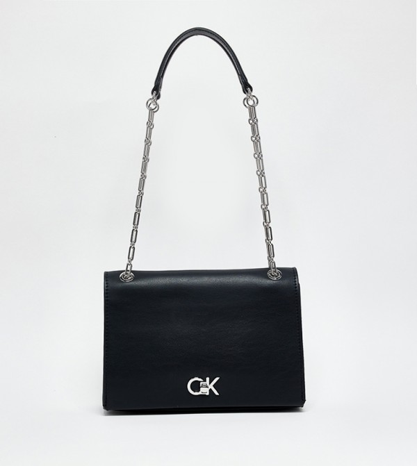 Monogram Detail Convertible Shoulder Bag