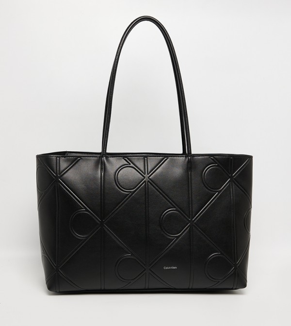 Logo Embossed Tote Bag