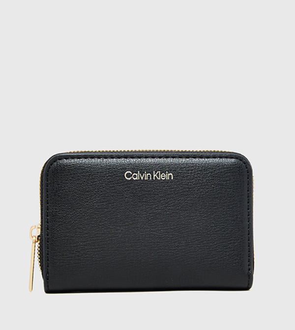 Textured Zip-Around Wallet