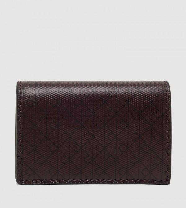 Logo Detail Flap Card Holder