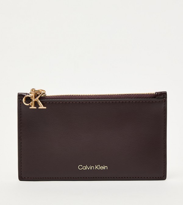 Textured Zip-Closure Cardholder
