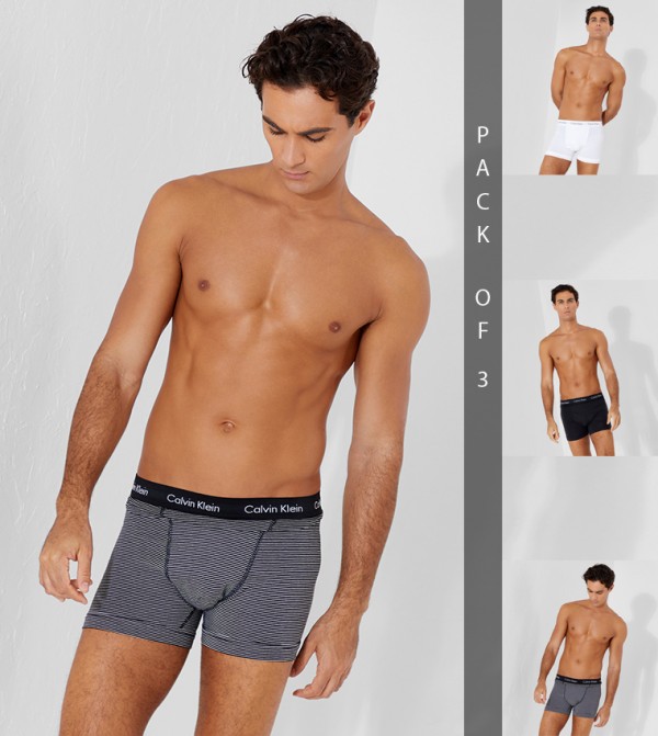 3 Pack Trunks - Cotton Stretch
