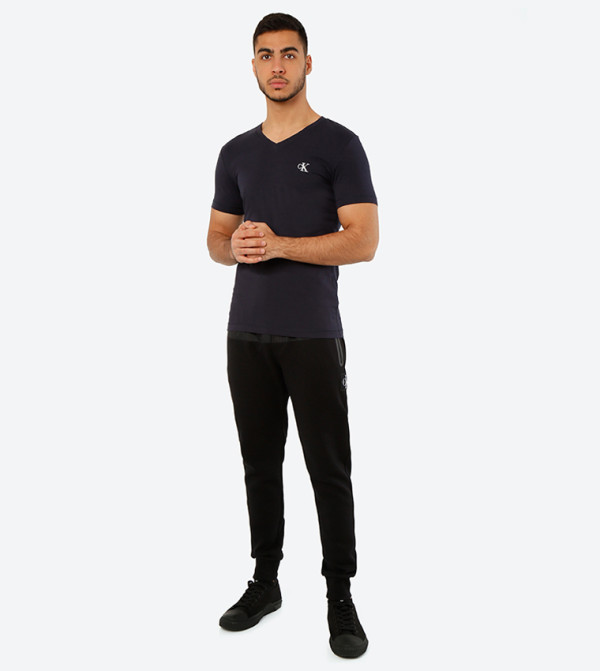 Essential Slim V Neck T Shirts White 