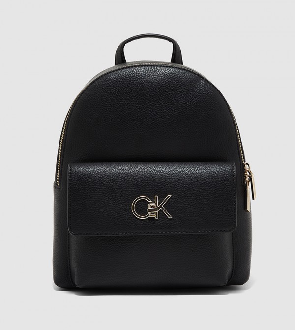 Buy Calvin Klein Quilted Re Lock Backpack In Black 6thStreet Qatar