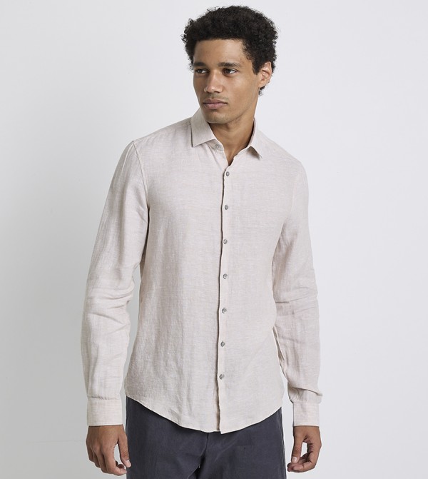 Textured Long Sleeves Shirt