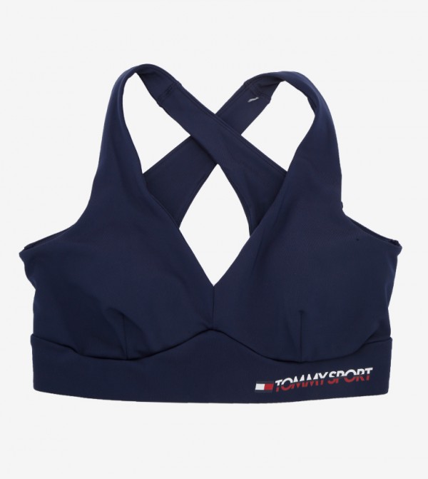 Tommy hilfiger Removable Cups Medium Support Sports Bra Blue