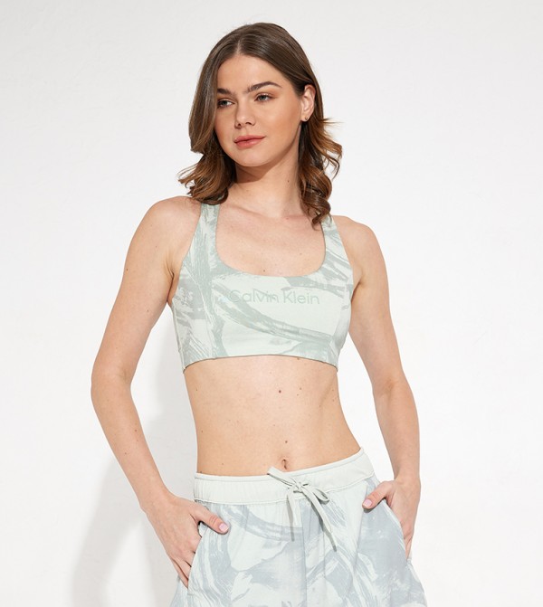 Calvin klein camo hotsell sports bra