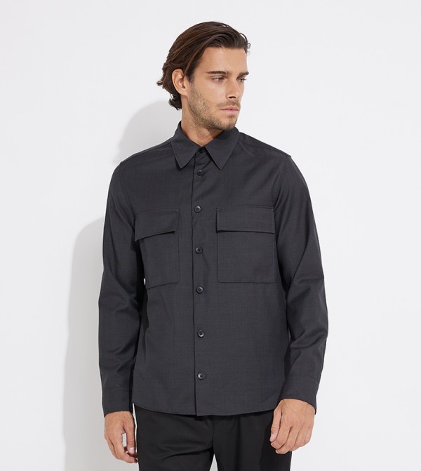 Solid Long Sleeves Shirt