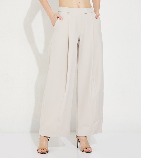 Viscose Crepe Wide Leg Pants