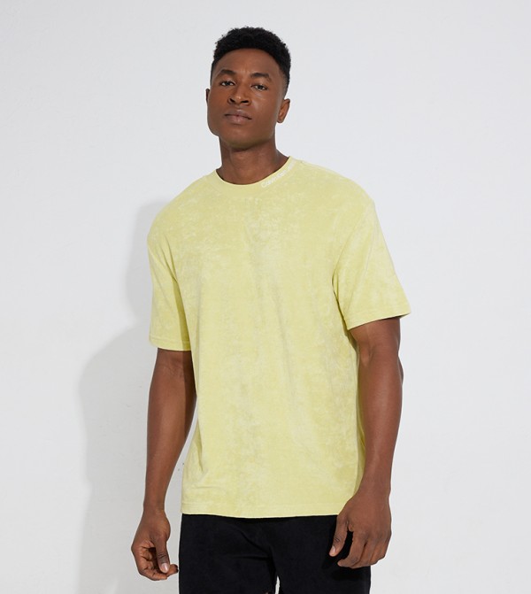 Logo Embroidered Toweling T-Shirt