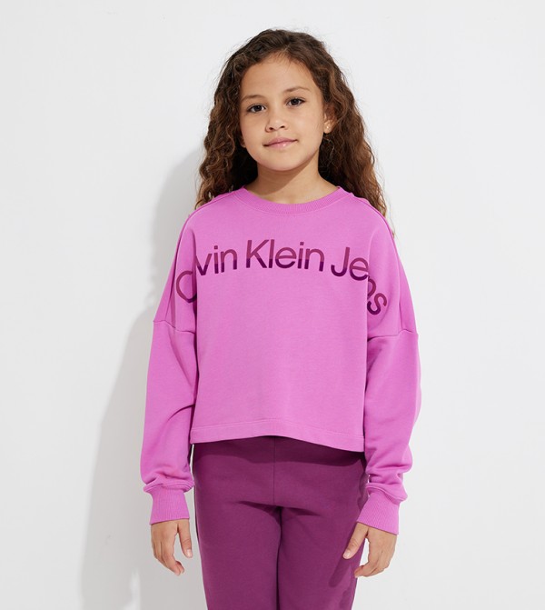 Calvin klein hotsell sweatshirt girls