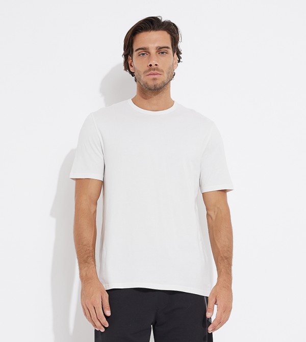Solid Crew Neck T-Shirt