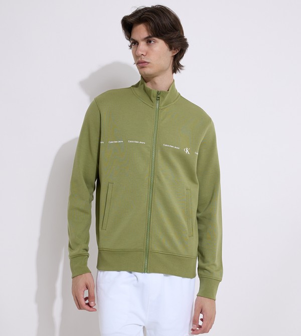 Logo Printed Long Sleeves Jacket