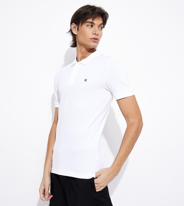 Logo Detail Short Sleeves Polo T-Shirt