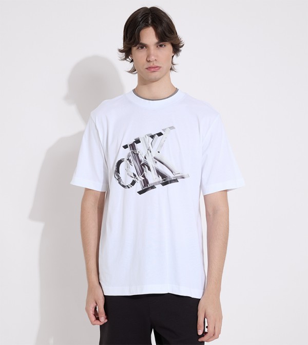 Logo Printed Crew Neck T-Shirt