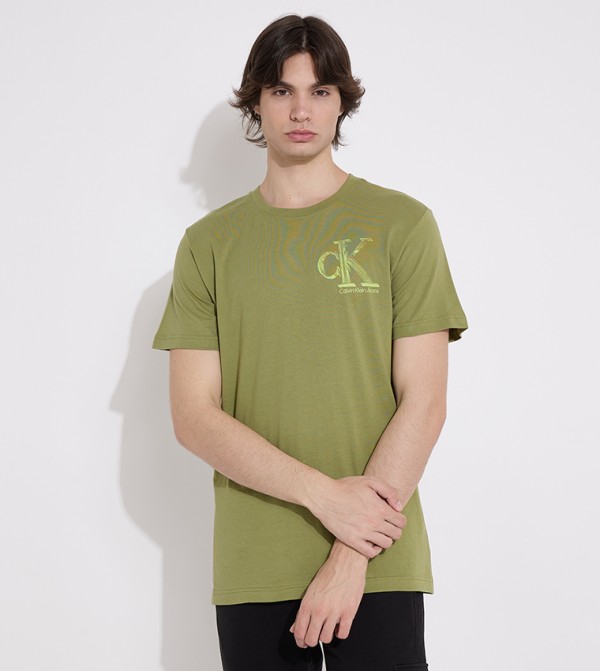 Logo Printed Crew Neck T-Shirt