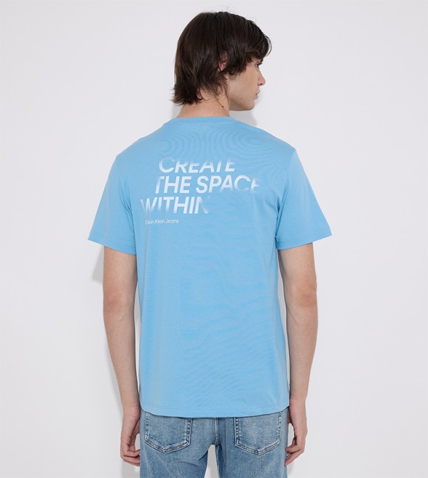 Back Printed Crew Neck T-Shirt