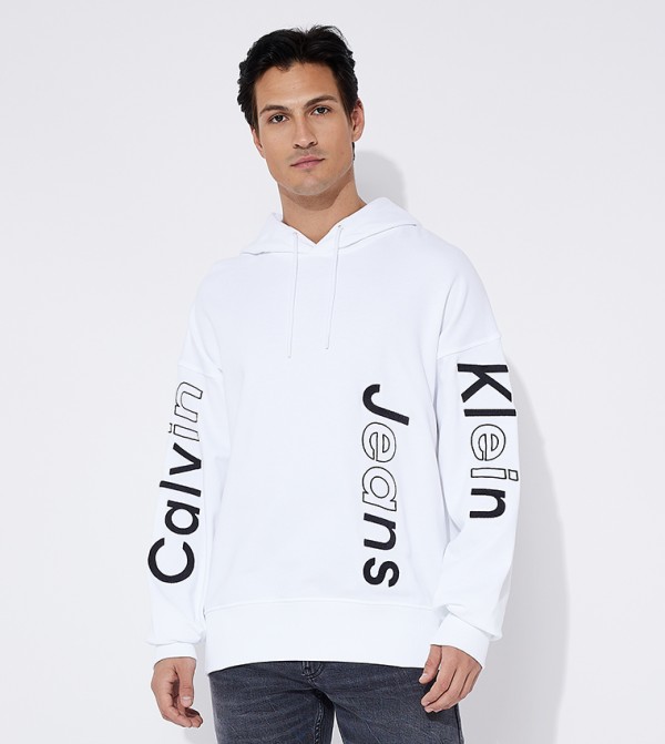 Logo Printed Long Sleeves Hoodie